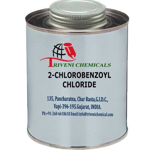 2-Chlorobenzoyl chloride reacts with aromatic amines and ammonium thiocyanate using polyethylene glycol-400 as the catalyst under the condition of solid-liquid phase-transfer catalysis to form N-aryl-N′(2-chlorobenzoyl) thioureas[1]. 2-Chlorobenzoyl chloride causes the acylation of polystyrene during the preparation and regeneration of the polystyrene-based resin[2].