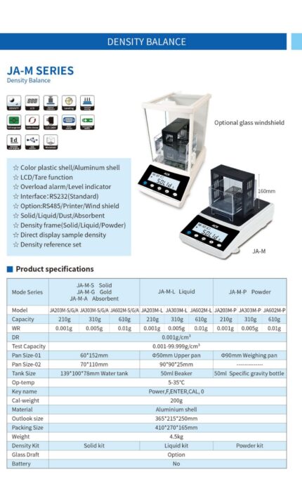 JA-M series density balance in pakistan