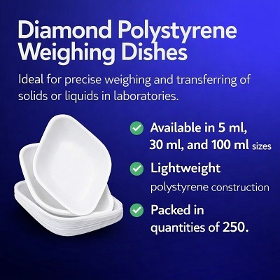 Diamond Polystyrene Weighing Dishes in Pakistan